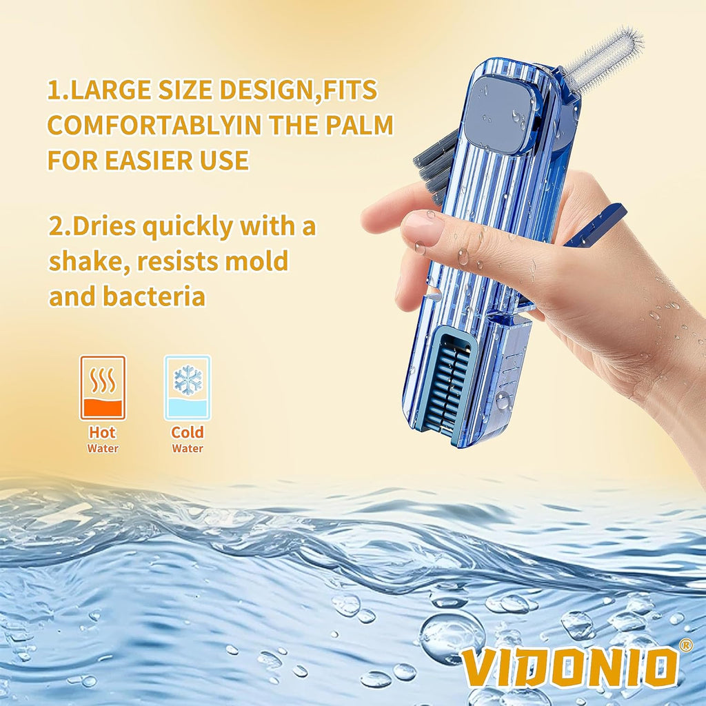 4 in 1 Cup Lid Gap Cleaning Brush Set,Multifunctional Crevice Cleaning Brush for Bottle,Multipurpose Bottle Cleaner with Compact Design Tiny Silicone Cup Holder Cleaner Tool,Kitchen Gadgets